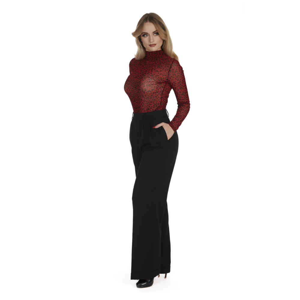Banned - Etta James Wijde broek - Zwart